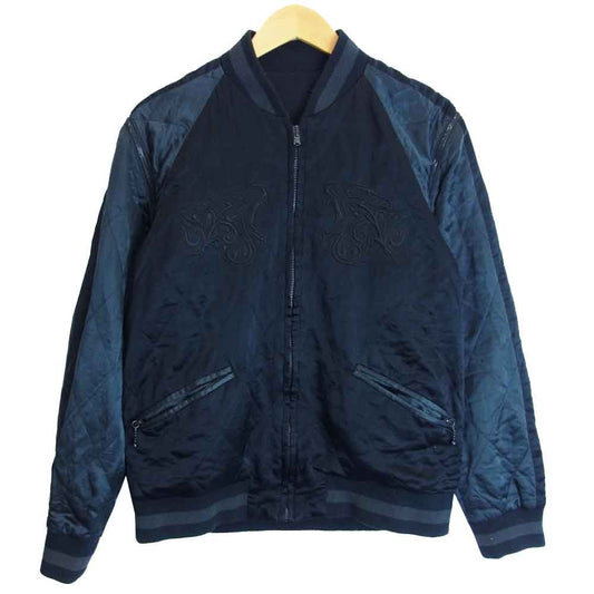 NUMBER(N)INE ナンバーナイン 04SS DREAM期 虎刺繍 シルク スカジャン スーベニア ジャケット ブラック系【中古】