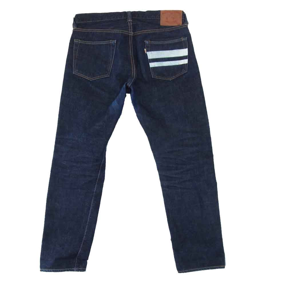 MOMOTARO JEANS 桃太郎ジーンズ 0105SP GOING TO BATTLE LABEL セルビッチ 出陣 ナローテーパード インディゴブルー系 W31【中古】