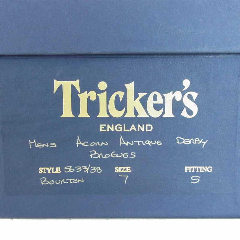Tricker's トリッカーズ 5633/38 BOURTON バートン ダイナイトソール ブラウン系 UK7【中古】