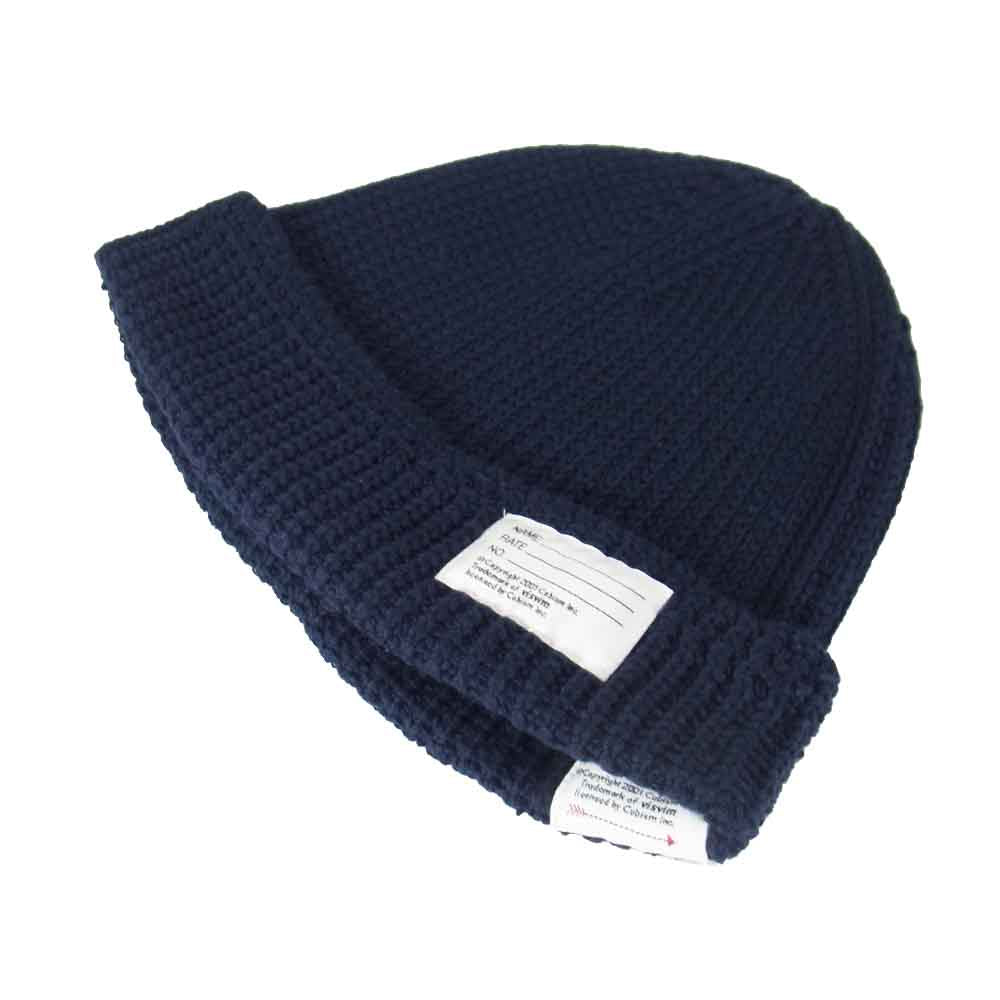 VISVIM ビズビム 0120103003028 KNIT BEANIE ニット ビーニー ネイビー系 FREE【極上美品】【中古】