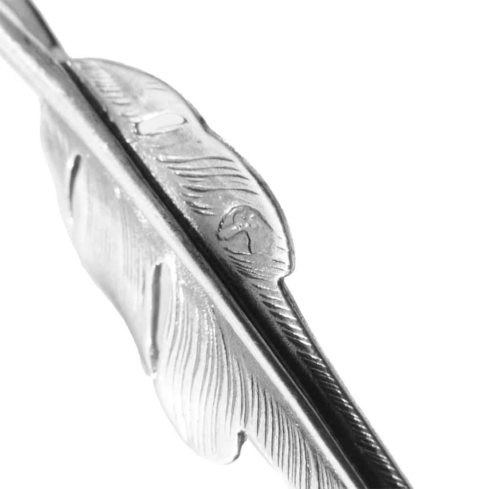 LARRY SMITH ラリースミス KAZEKIRI FEATHER カゼキリフェザー ペンダント トップ Mサイズ シルバー系【中古】