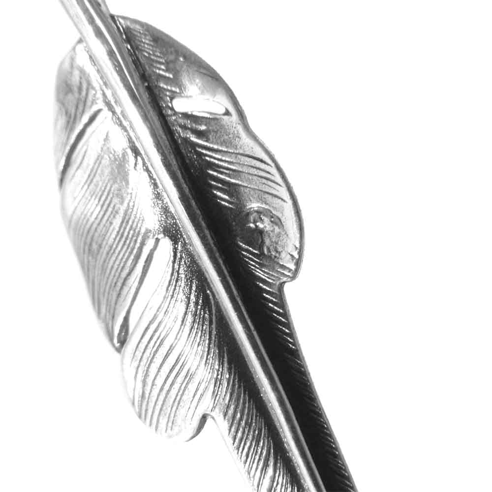 LARRY SMITH ラリースミス KAZEKIRI FEATHER カゼキリフェザー ペンダント トップ Mサイズ シルバー系【中古】