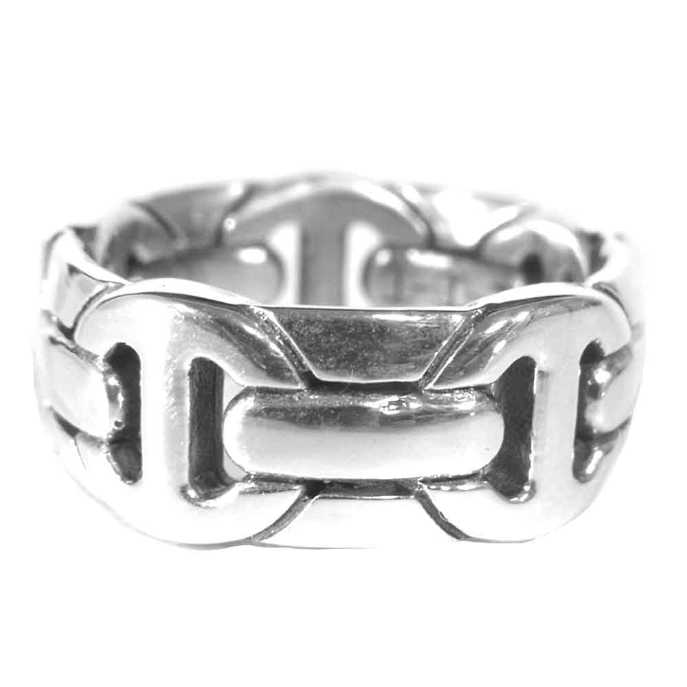 ホーセンブース WALL DAME RING ウォールダム リング シルバー系 12～13号程度【中古】