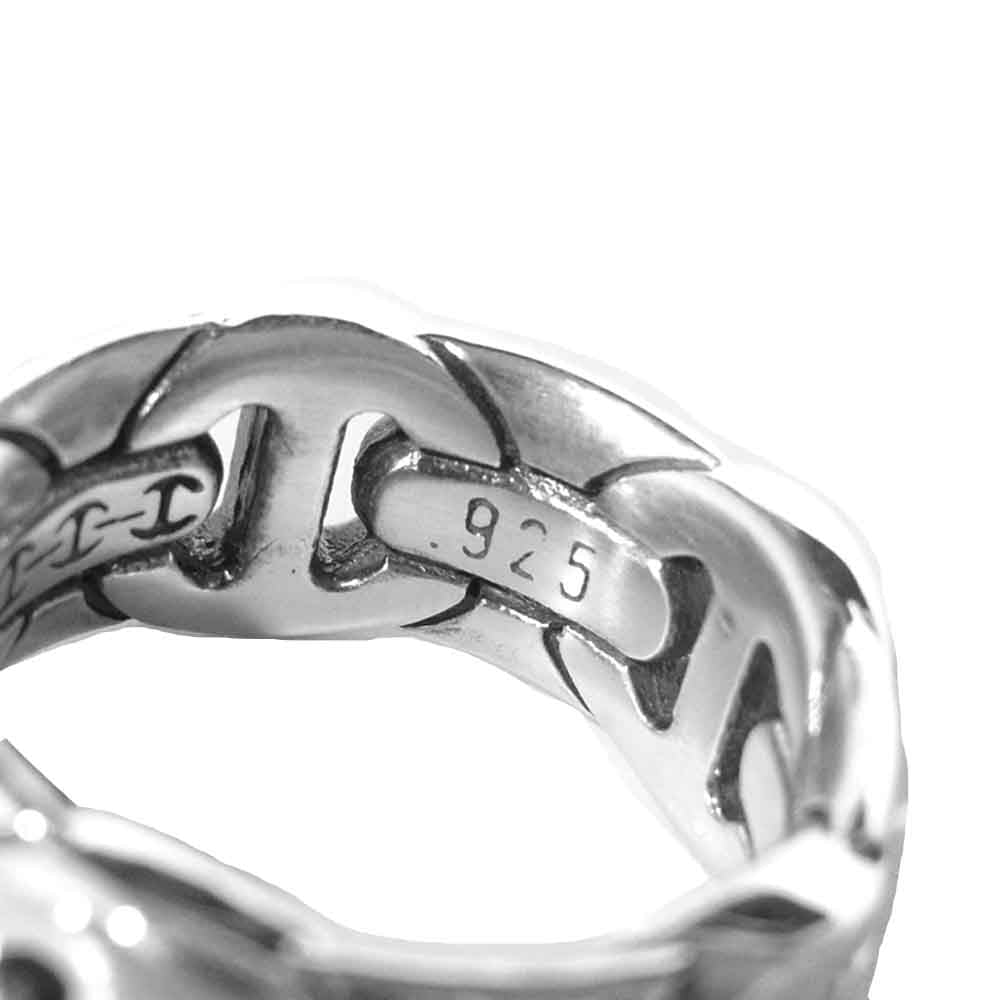 ホーセンブース WALL DAME RING ウォールダム リング シルバー系 12～13号程度【中古】
