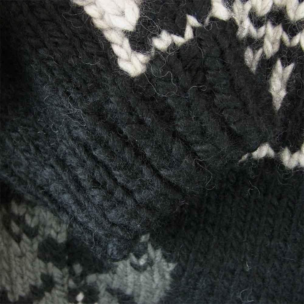THE FLAT HEAD ザフラットヘッド FN-0C-WC001 未使用 COWICHAN SWEATER カウチンセーター ブラック系 38【極上美品】【中古】