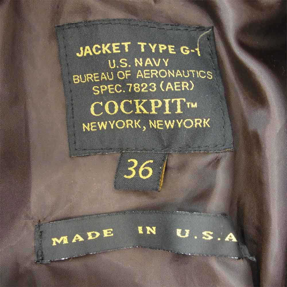 コックピットユーエスエー Type G-1 Brown TOP GUN トップガン ブラウン系 36【中古】