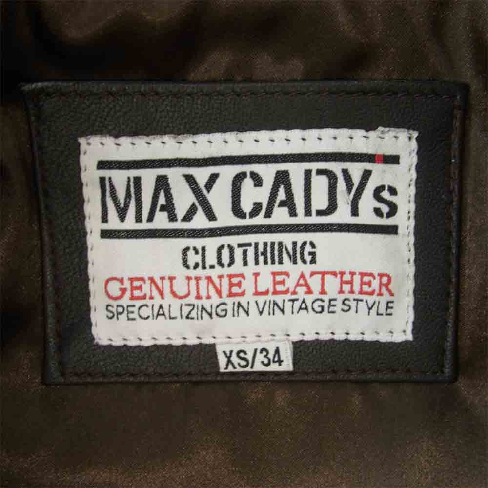 マックスケイディ TOP GUN トップガン レザージャケット ブラウン系 XS【美品】【中古】