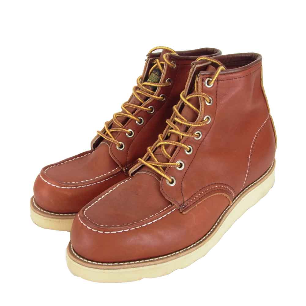 RED WING レッドウィング 875 IrishSetter アイリッシュセッター 半円犬タグ 赤茶系 US7E【極上美品】【中古】