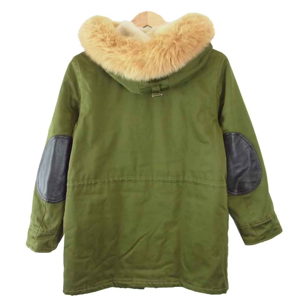 A.P.C. アーペーセー 1AC0031-F02032-12H N-3B エルボーパッチ ミリタリー コート カーキ系 XS【中古】
