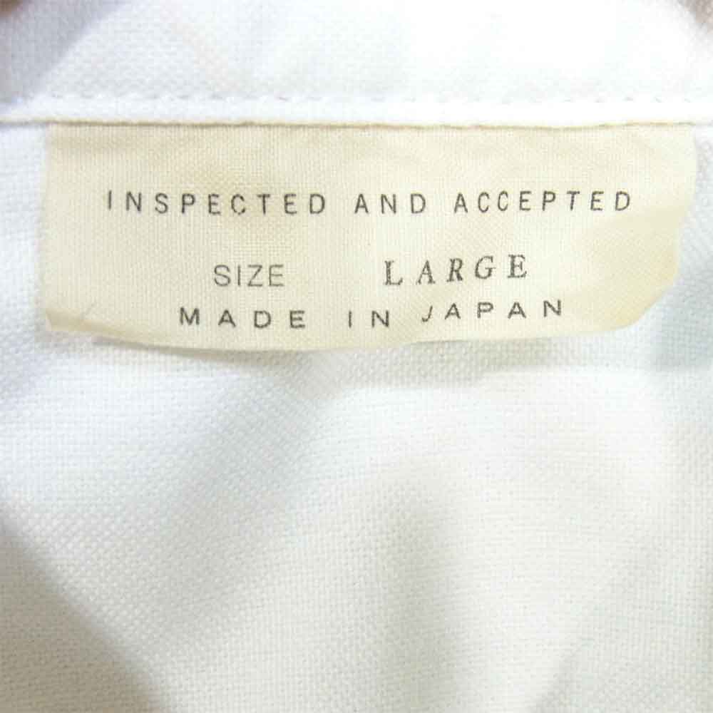 Sandinista サンディニスタ Standard OX BD Shirt スタンダード オックスフォード ボタンダウン シャツ ホワイト系 L【中古】