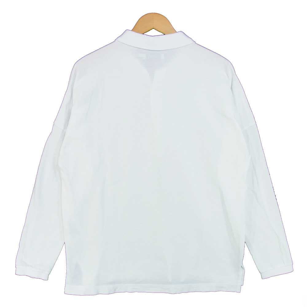 nonnative ノンネイティブ NN-C3505 CLERK POLO LS TEE COTTON PIQUE コットン 長袖 ポロシャツ ホワイト系 1【中古】