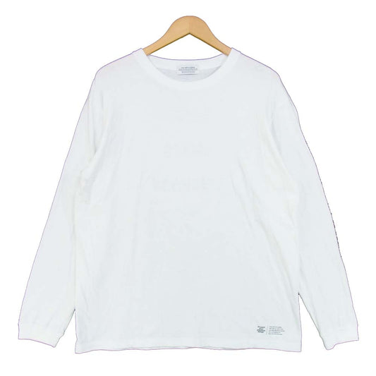 ポエットミーツダブワイズ バックプリント 長袖 ロングスリーブ Tシャツ ホワイト系 XL【美品】【中古】