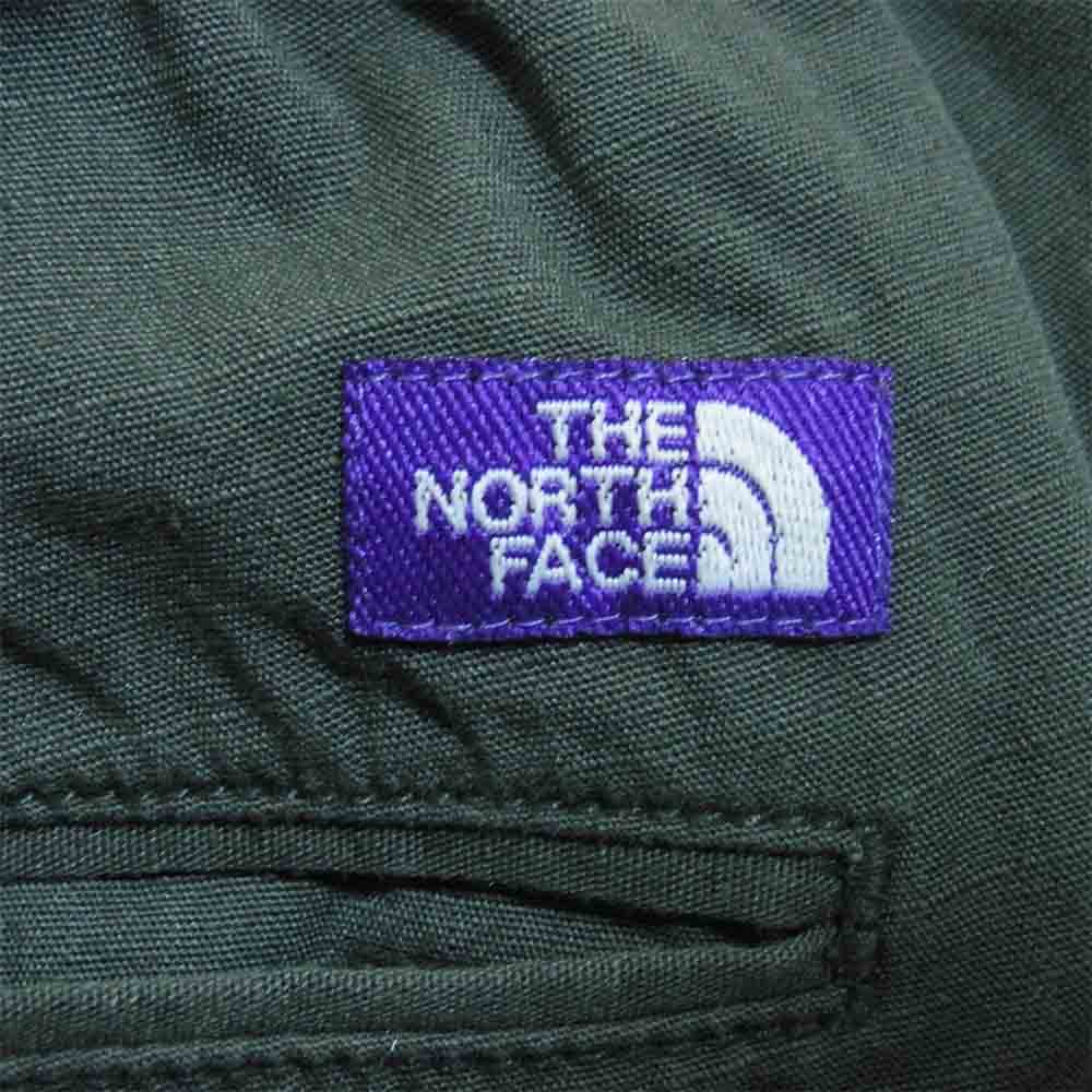 THE NORTH FACE ノースフェイス NT5054N PURPLE LABEL パープルレーベル Ripstop Shirred Waist Pants リップストップ シャーリング ウエストパンツ カーキ系 34【美品】【中古】