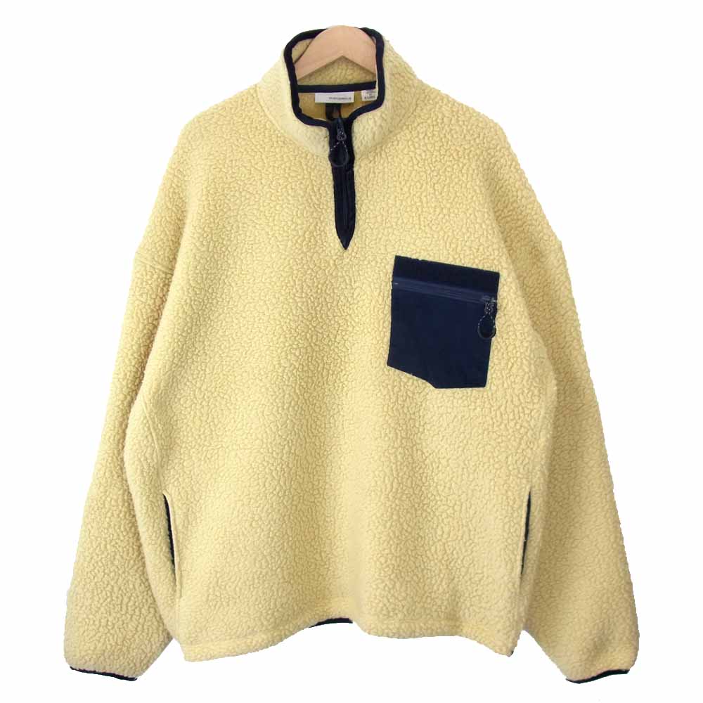nanamica ナナミカ SUHF956 POLATEC FLEECE PULLOVER ポーラーテック フリース プルオーバー オフホワイト系 XL【美品】【中古】