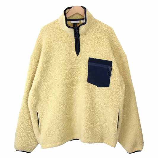 nanamica ナナミカ SUHF956 POLATEC FLEECE PULLOVER ポーラーテック フリース プルオーバー オフホワイト系 XL【美品】【中古】