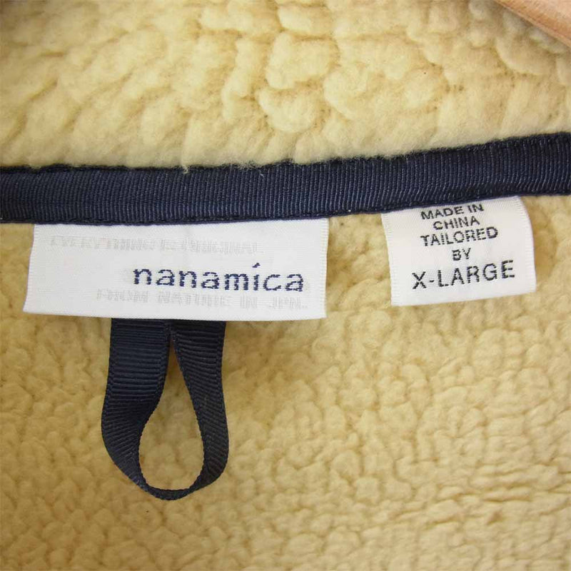 nanamica ナナミカ SUHF956 POLATEC FLEECE PULLOVER ポーラーテック フリース プルオーバー オフホワイト系 XL【美品】【中古】