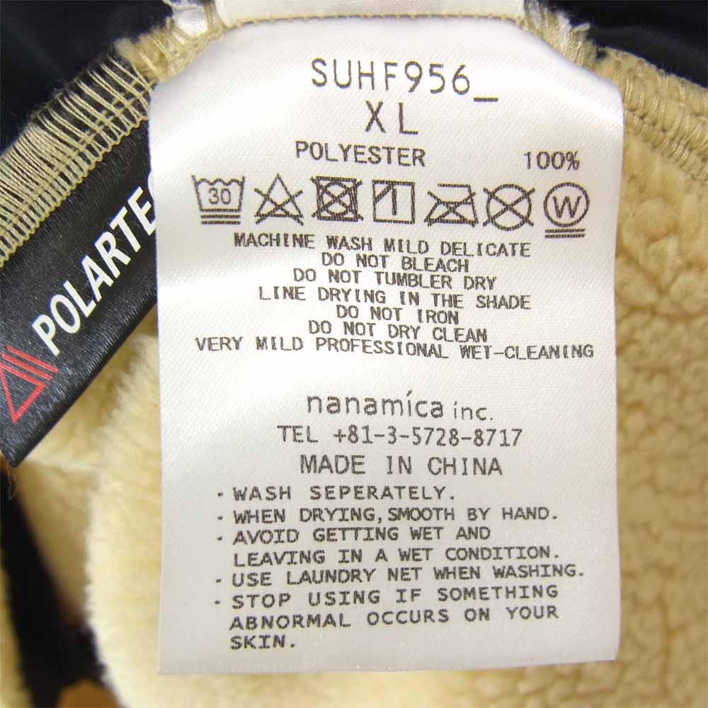 nanamica ナナミカ SUHF956 POLATEC FLEECE PULLOVER ポーラーテック フリース プルオーバー オフホワイト系 XL【美品】【中古】
