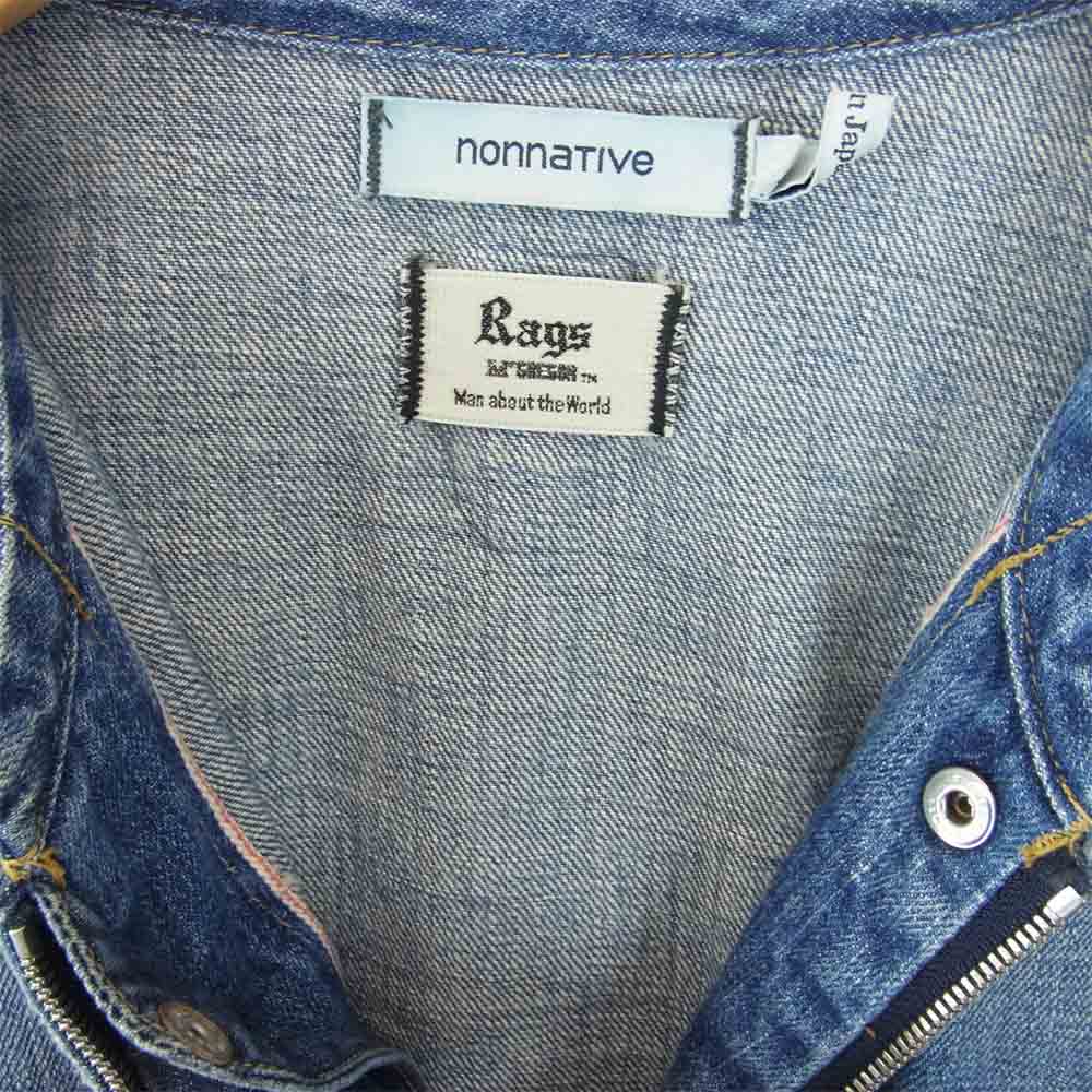 nonnative ノンネイティブ 211116151 Rags McGREGOR ラグスマックレガー TRACKER DENIM BLOUSON トラッカー デニム ブルゾン ライトブルー系 3【中古】