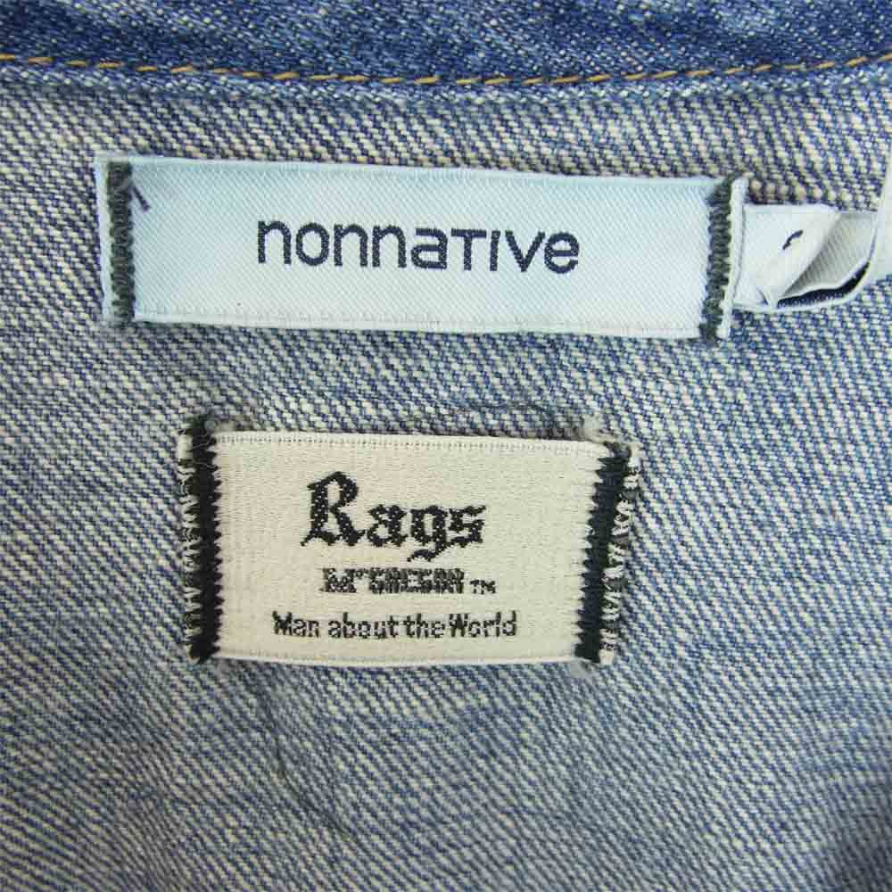 nonnative ノンネイティブ 211116151 Rags McGREGOR ラグスマックレガー TRACKER DENIM BLOUSON トラッカー デニム ブルゾン ライトブルー系 3【中古】