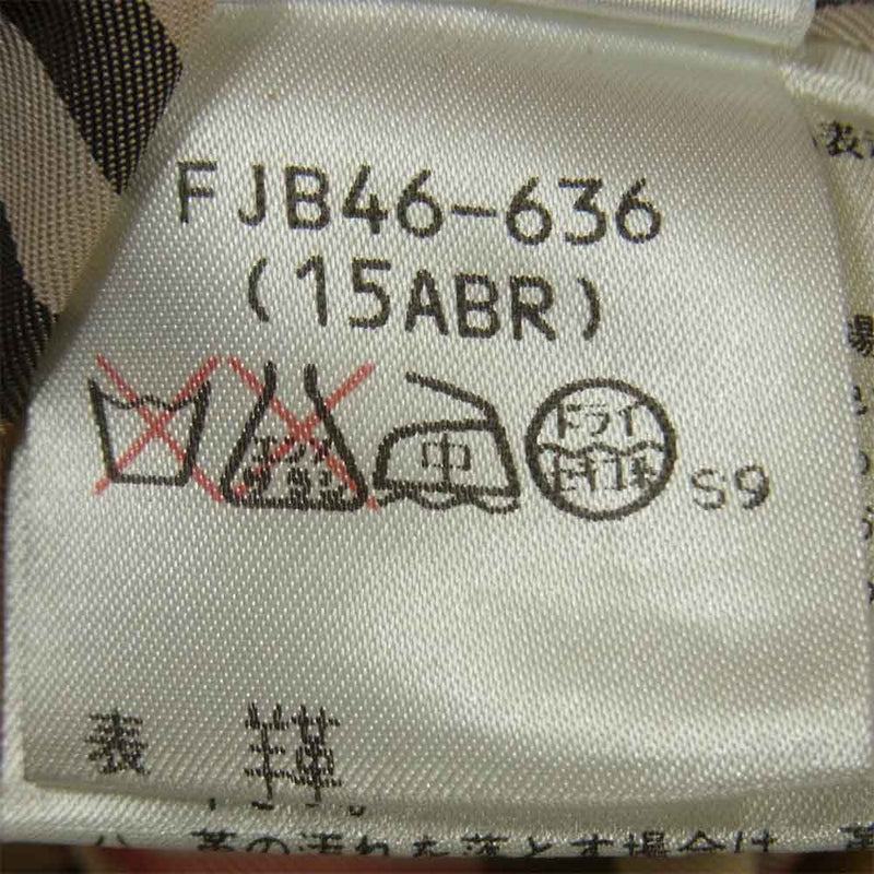 バーバリーズ FJB46-636 裏地ノヴァチェック シープスキン スエード