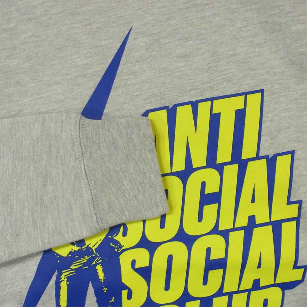 HYSTERIC GLAMOUR ヒステリックグラマー 02201CS08 ANTI SOCIAL SOCIAL CLUB アンチソーシャルソーシャルクラブ スウェット グレー系 S【極上美品】【中古】
