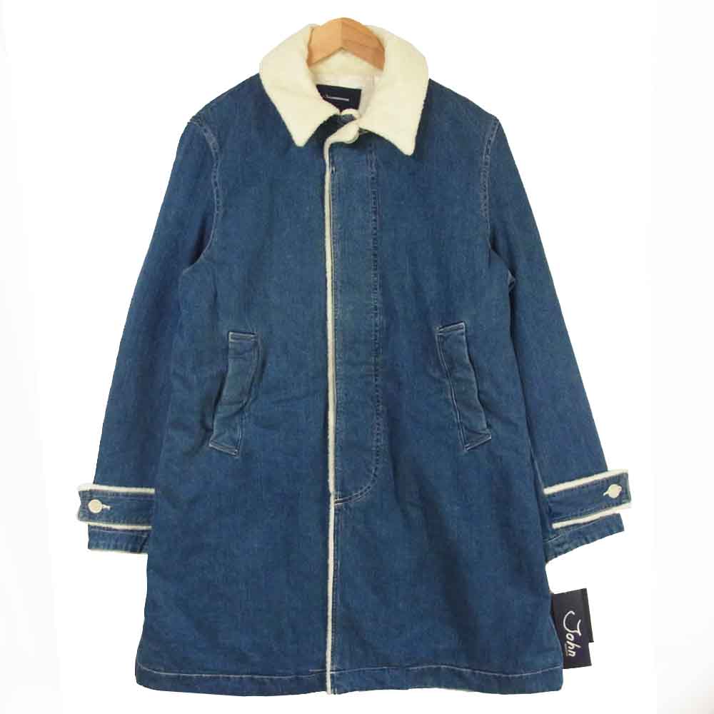john UNDERCOVER JUV4301-1 デニム ボア ステンカラー コート インディゴブルー系 2【新古品】【未使用】【中古】