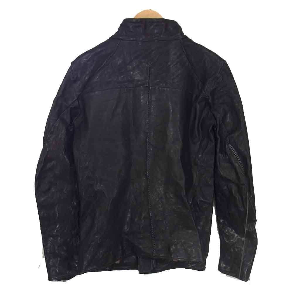 INCARNATION インカネーション 11711-41177 ♯967967 horse Leather DartsShouder Blouson ホースレザー ライダース ジャケット ブラック系 S【中古】