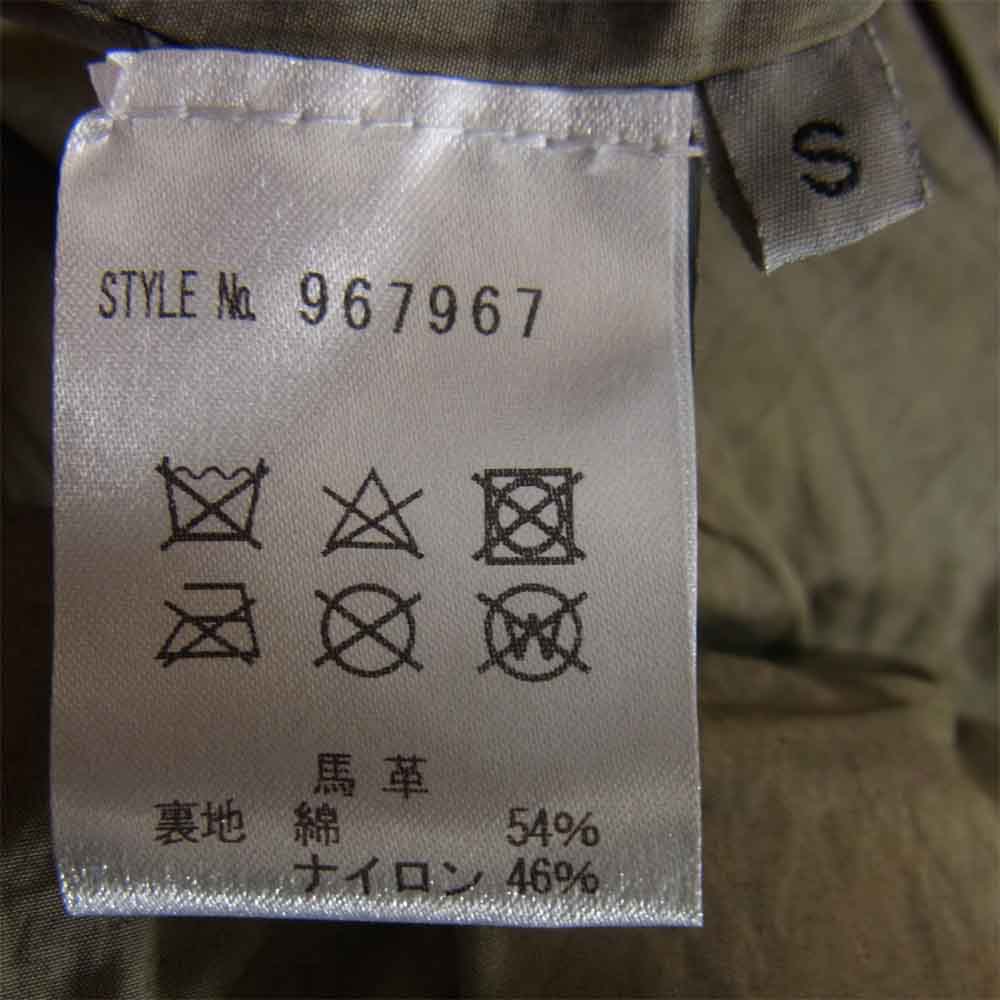 INCARNATION インカネーション 11711-41177 ♯967967 horse Leather DartsShouder Blouson ホースレザー ライダース ジャケット ブラック系 S【中古】