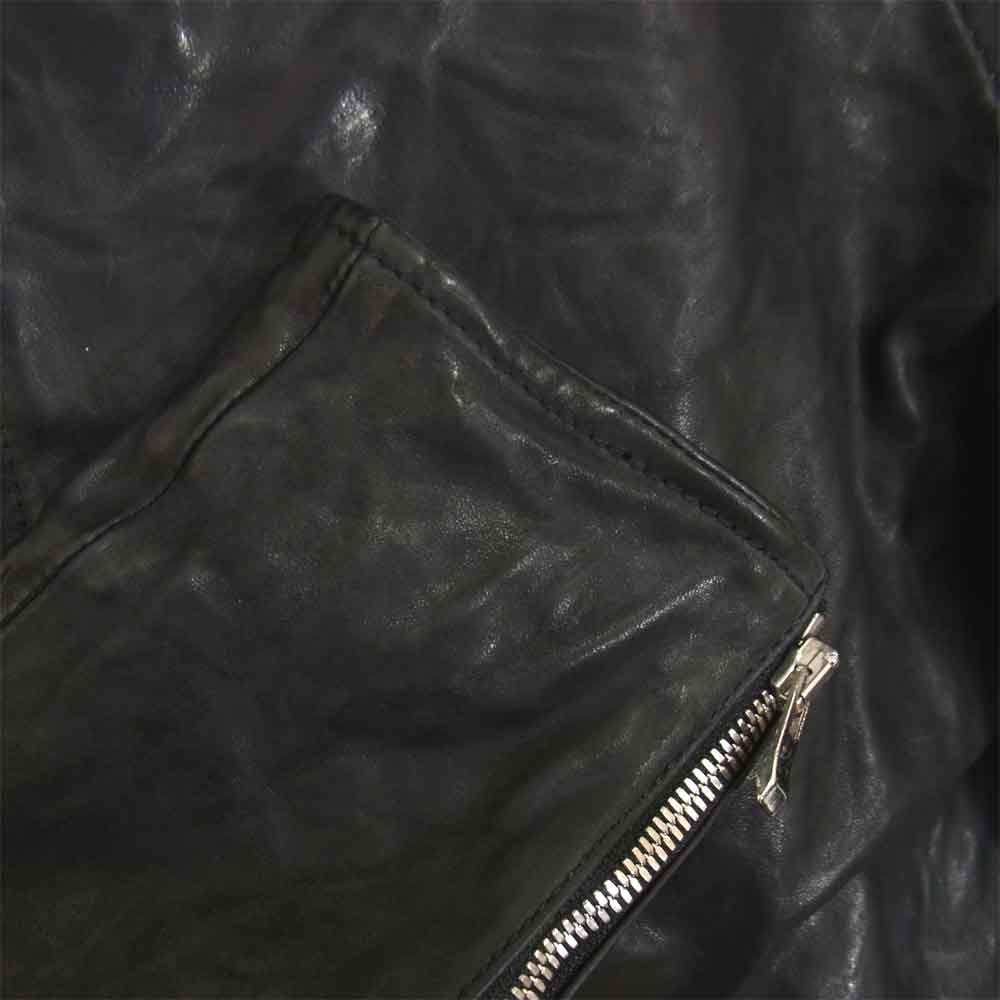 INCARNATION インカネーション 11711-41177 ♯967967 horse Leather DartsShouder Blouson ホースレザー ライダース ジャケット ブラック系 S【中古】