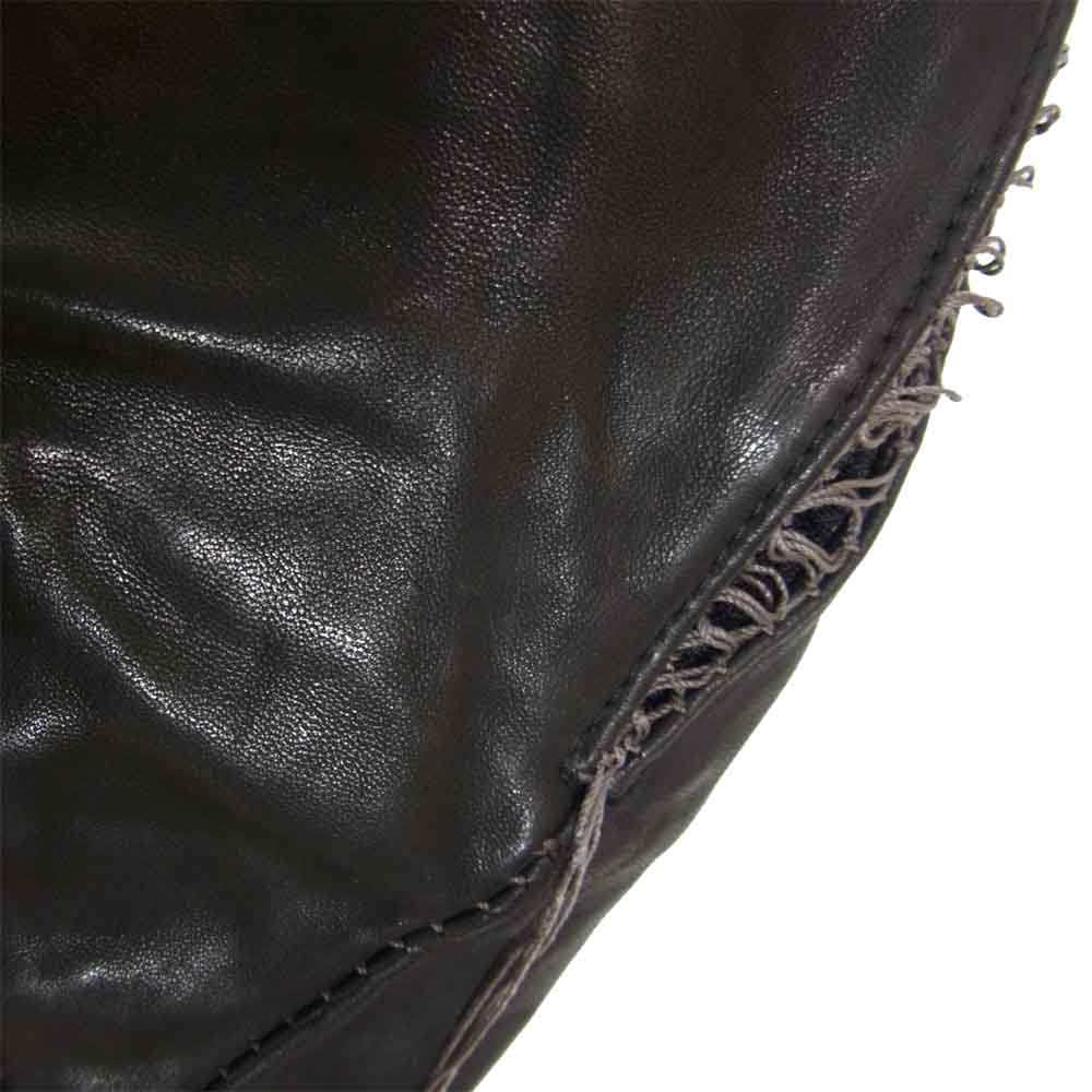 INCARNATION インカネーション 11711-41177 ♯967967 horse Leather DartsShouder Blouson ホースレザー ライダース ジャケット ブラック系 S【中古】