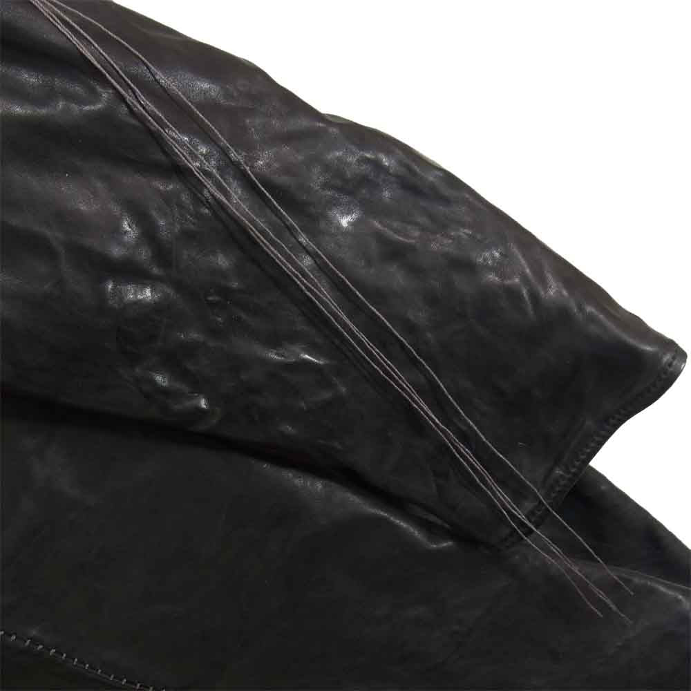 INCARNATION インカネーション 11711-41177 ♯967967 horse Leather DartsShouder Blouson ホースレザー ライダース ジャケット ブラック系 S【中古】