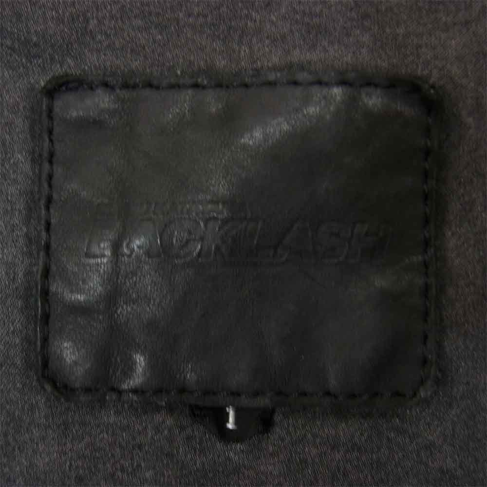 イサムカタヤマ バックラッシュ 1498-09 ジャパンカーフタンニン製品染め レザー シングル ライダース ジャケット ブラック系 S【中古】