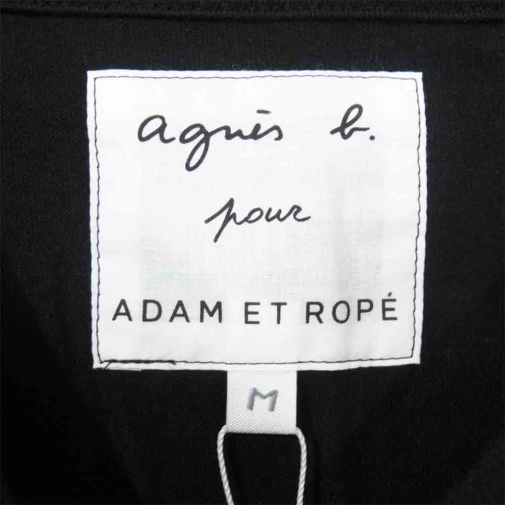 アニエスベー EUM-30650-A ADAM ET ROPE アダムエロぺ ロゴ プリント Tシャツ ブラック系 M【新古品】【未使用】【中古】