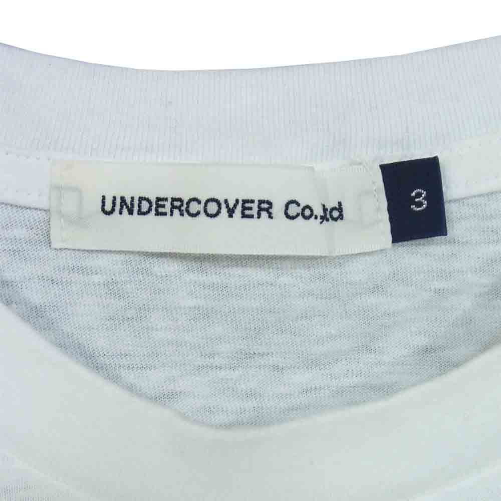 UNDERCOVER アンダーカバー UCZ3806 TEE BAT 蝙蝠 バット プリント Tシャツ ホワイト系 3【中古】