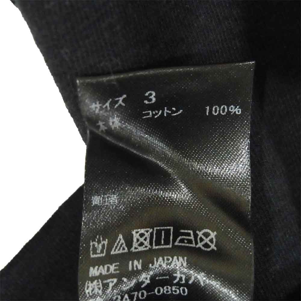 UNDERCOVER アンダーカバー Uロゴ プリント Tシャツ ブラック系 3【美品】【中古】