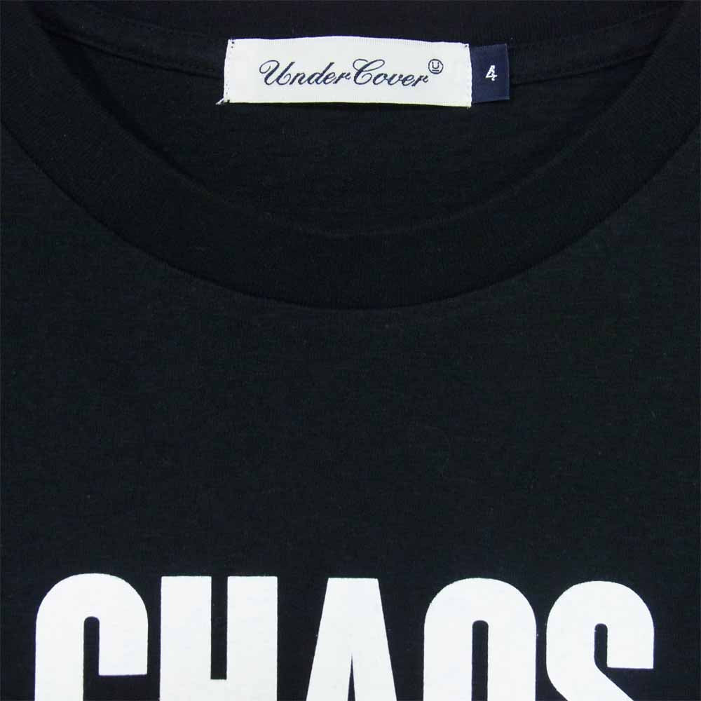 UNDERCOVER アンダーカバー UCZ3807 JUN TAKAHASHI ジュンタカハシ Chaos und Gleichgewicht カオスバランス プリント Tシャツ ブラック系 4【中古】