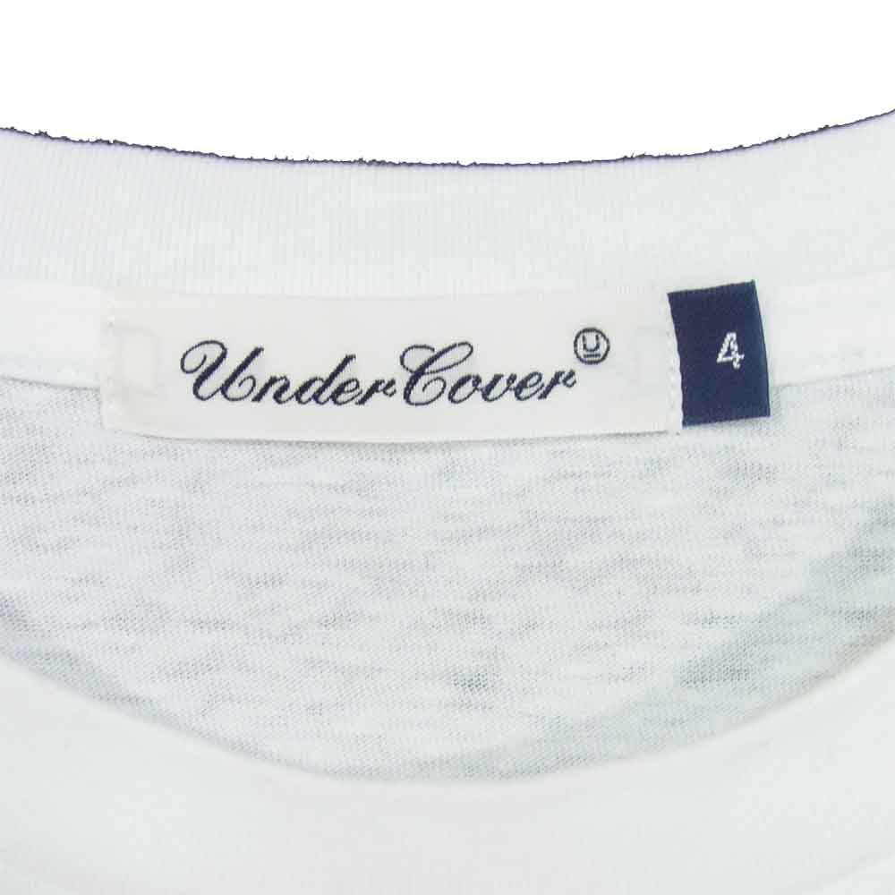 UNDERCOVER アンダーカバー UCZ3807 JUN TAKAHASHI ジュンタカハシ Chaos und Gleichgewicht カオスバランス プリント Tシャツ ホワイト系 XL【中古】