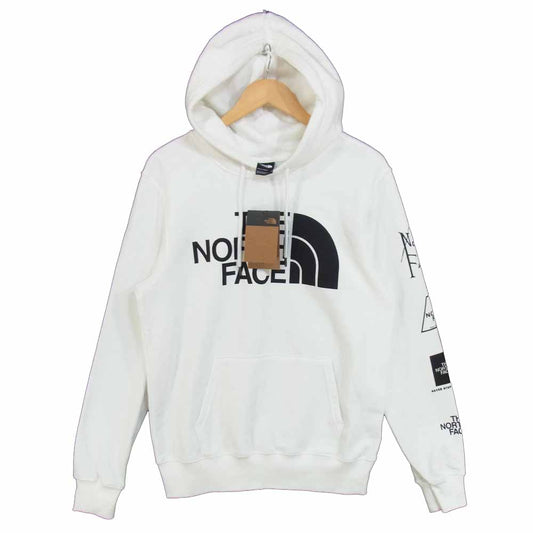 THE NORTH FACE ノースフェイス NF0A3YDWLA9-S M HD LOGOLUTION PO TNF ロゴ プリント プルオーバー パーカー ホワイト系 S【新古品】【未使用】【中古】