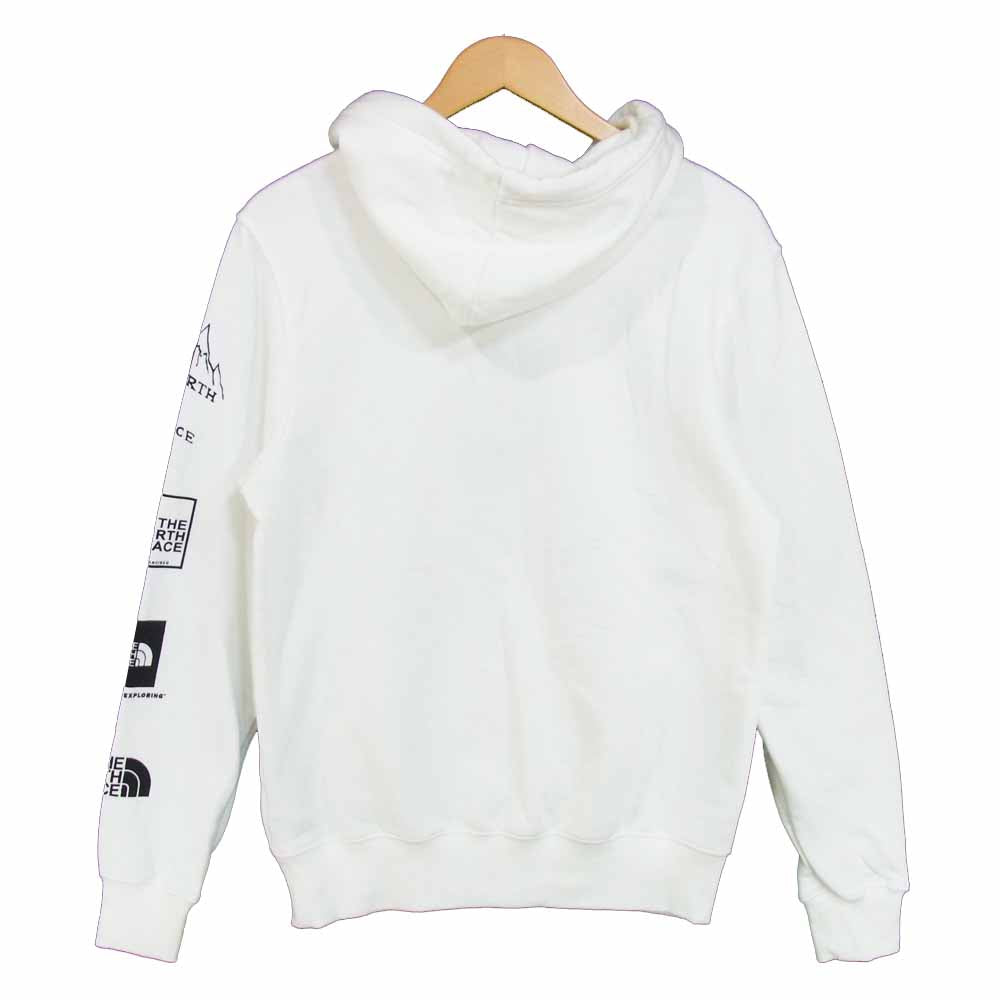 THE NORTH FACE ノースフェイス NF0A3YDWLA9-S M HD LOGOLUTION PO TNF ロゴ プリント プルオーバー パーカー ホワイト系 S【新古品】【未使用】【中古】