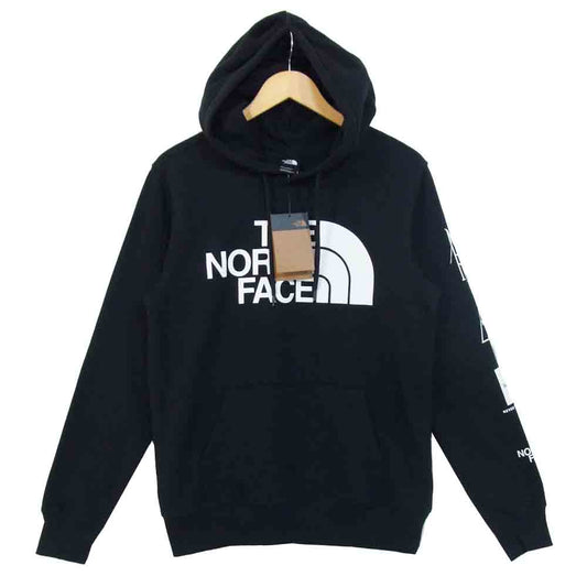 THE NORTH FACE ノースフェイス NF0A3YDWKY4-S M HD LOGOLUTION PO TNF ロゴ プリント プルオーバー パーカー ブラック系 S【新古品】【未使用】【中古】