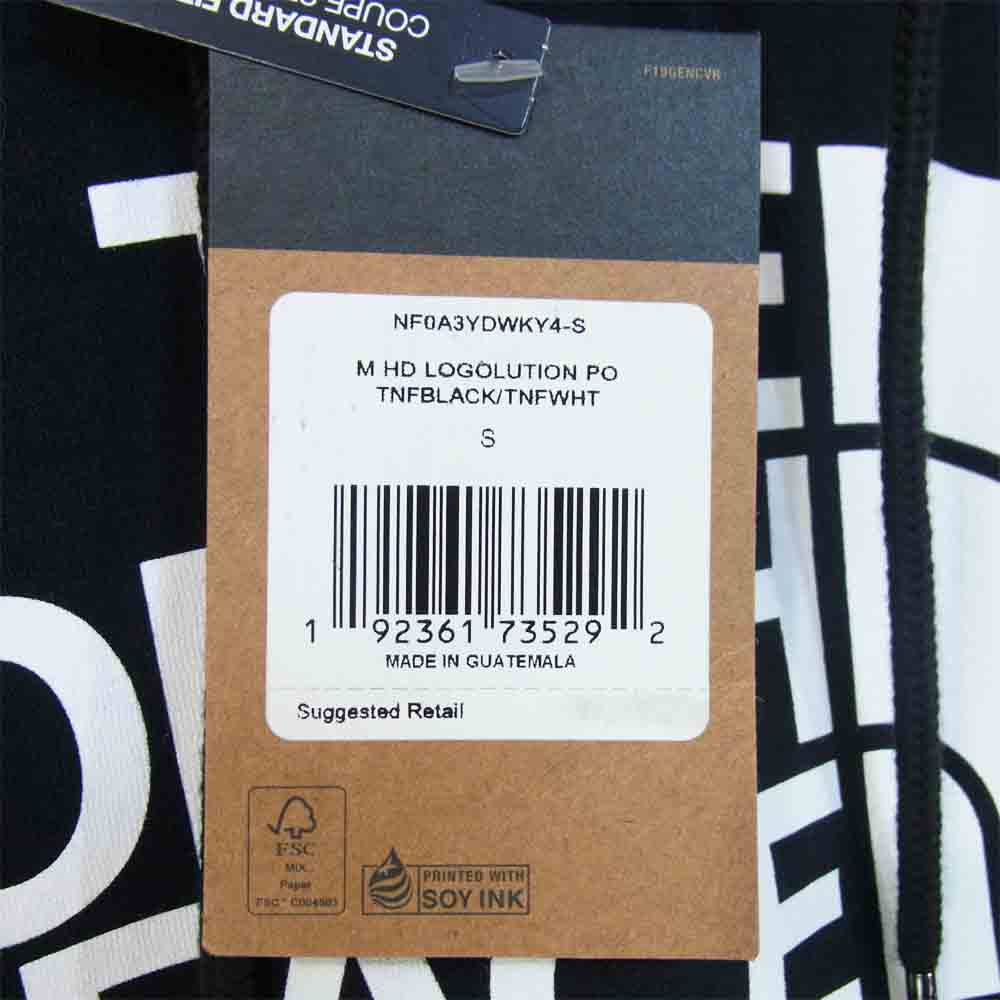 THE NORTH FACE ノースフェイス NF0A3YDWKY4-S M HD LOGOLUTION PO TNF ロゴ プリント プルオーバー パーカー ブラック系 S【新古品】【未使用】【中古】