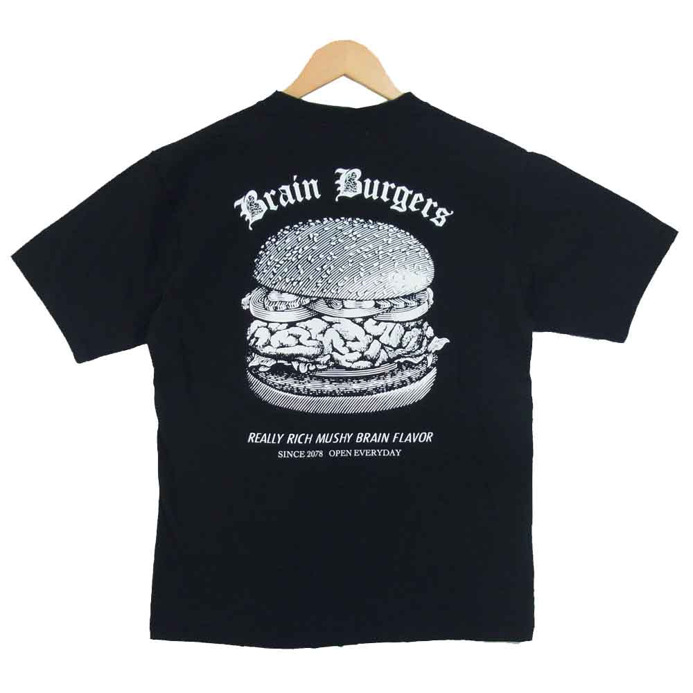 UNDERCOVER アンダーカバー UCY3801 BRAIN BURGERS TEE ブレインバーガーズ プリント Tシャツ ブラック系 1【美品】【中古】
