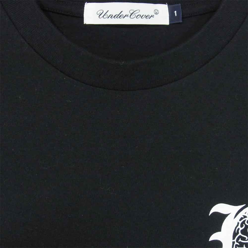 UNDERCOVER アンダーカバー UCY3801 BRAIN BURGERS TEE ブレインバーガーズ プリント Tシャツ ブラック系 1【美品】【中古】