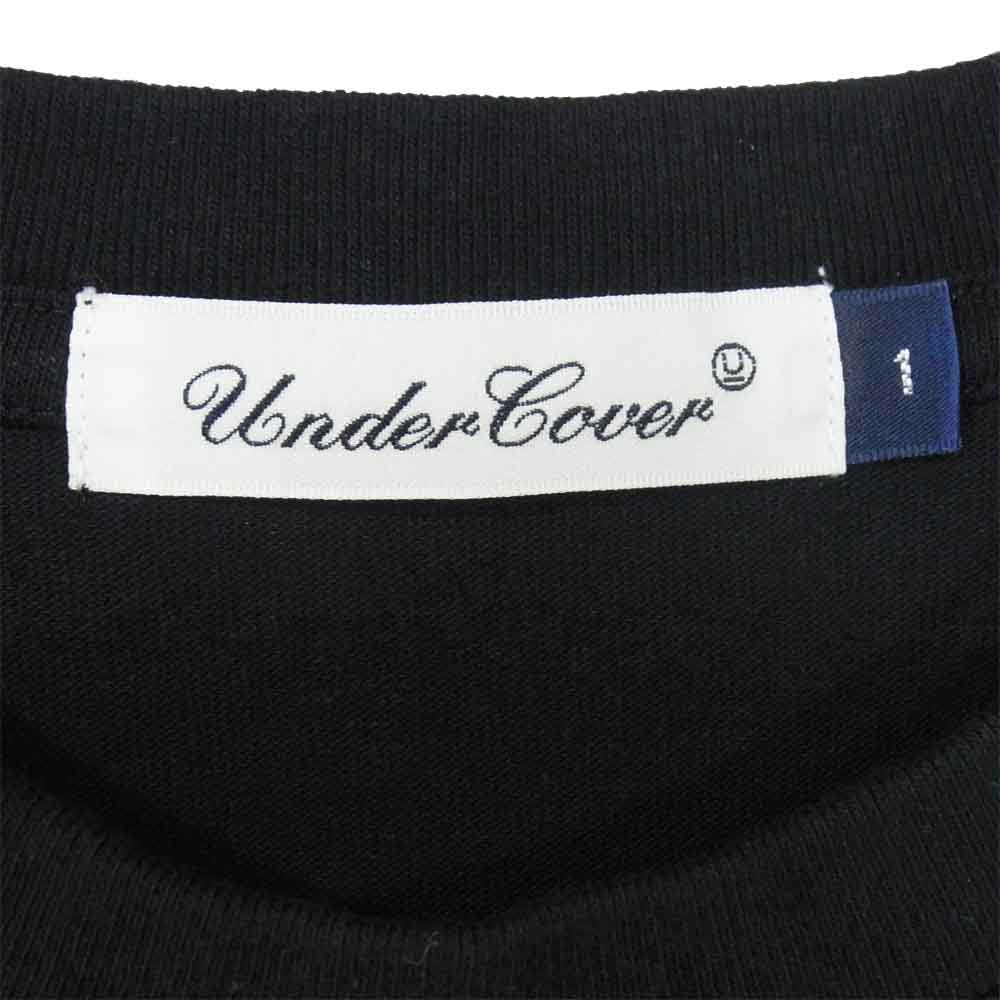 UNDERCOVER アンダーカバー UCY3801 BRAIN BURGERS TEE ブレインバーガーズ プリント Tシャツ ブラック系 1【美品】【中古】