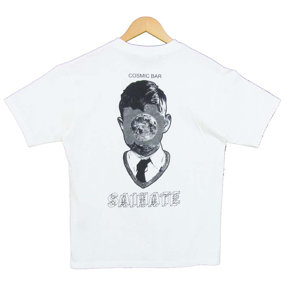 UNDERCOVER アンダーカバー 20SS TEE COSMIC BAR SAIHATE プリント Tシャツ ホワイト系 1【美品】【中古】