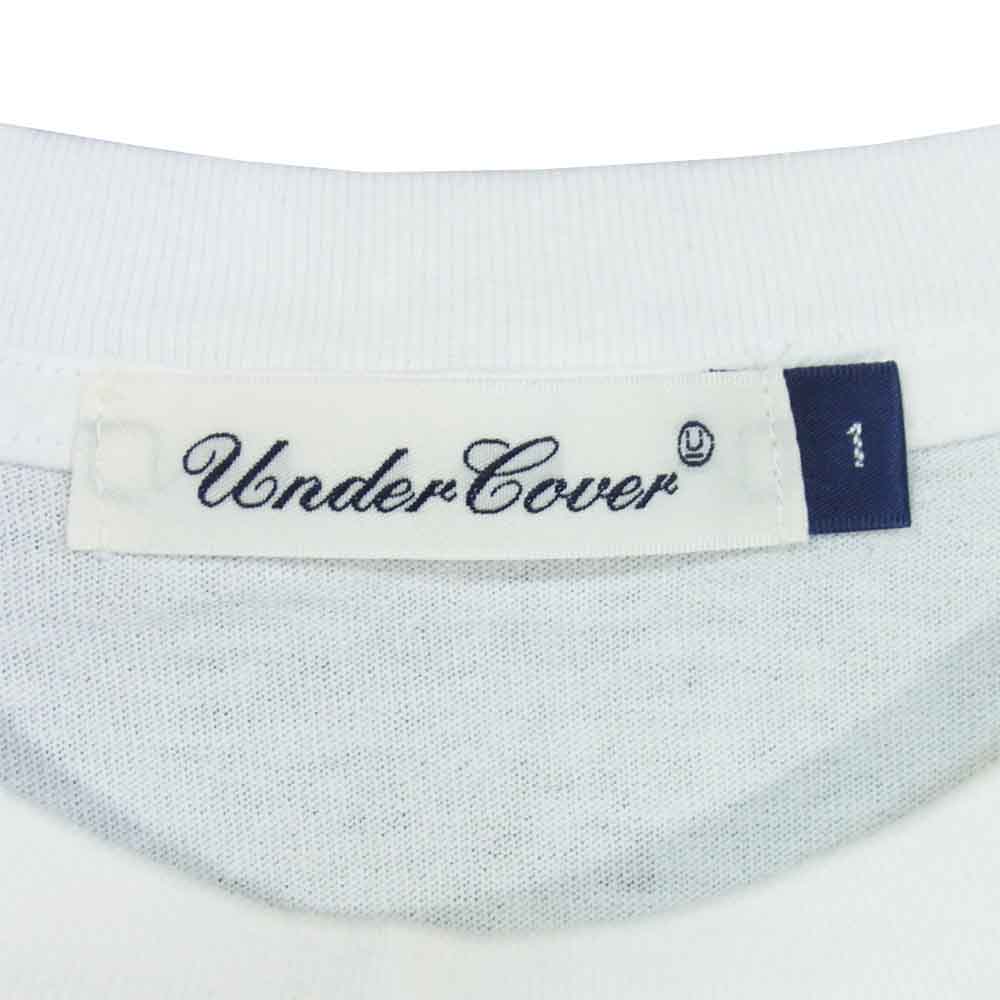 UNDERCOVER アンダーカバー 20SS TEE COSMIC BAR SAIHATE プリント Tシャツ ホワイト系 1【美品】【中古】