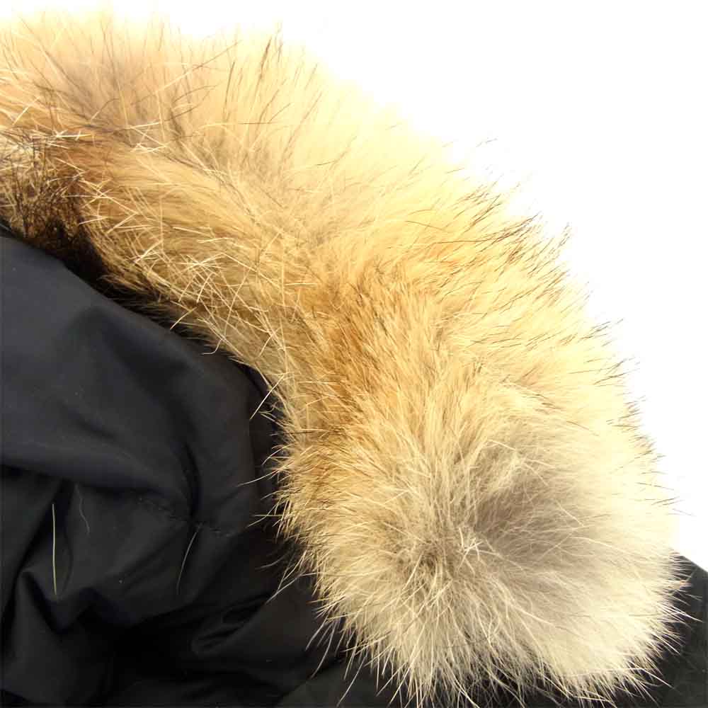 CANADA GOOSE カナダグース 2302JL 国内正規品 MACKENZIE PARKA マッケンジー パーカ ダウン ジャケット ブラック系 ブラウン系 38【美品】【中古】