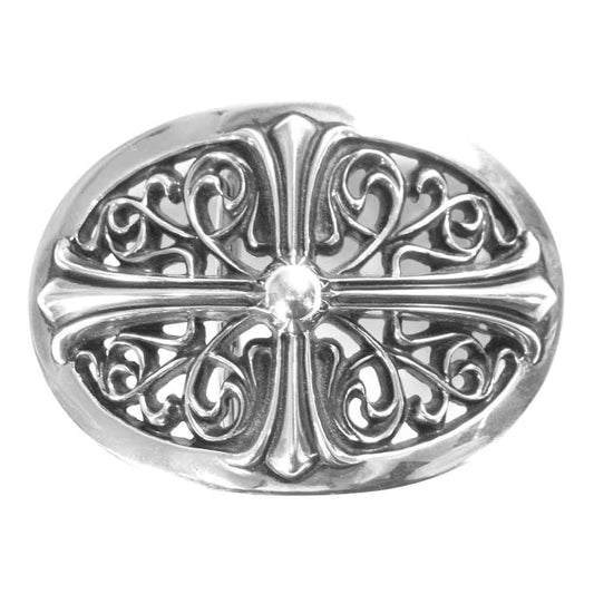 CHROME HEARTS クロムハーツ（原本有） BUCKL OVAL CROSS 1.5 クラシック オーバル クロス バックル シルバー系【中古】