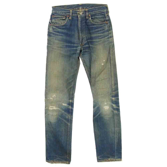 Levi's リーバイス ビッグE 502 ボタン裏16刻印 W27 ストレート デニム パンツ インディゴブルー系【中古】