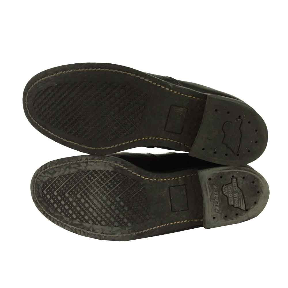 RED WING レッドウィング 8193 95年製 プレーントゥ サイドゴア チェルシー ブーツ ブラック系 7.5 E【中古】